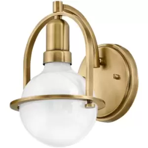 Image of Quintiesse Hinkley Somerset Wall Lamp Heritage Brass