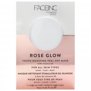 Image of FACEINC by nails inc. Rose Glow Peel Off Pod Mask 10ml
