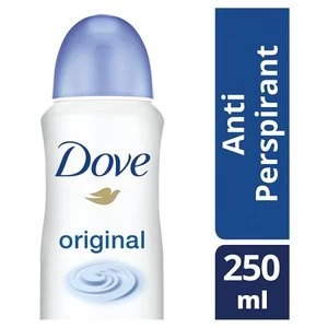 image of Dove Original Aerosol Anti-Perspirant Deodorant 250ml