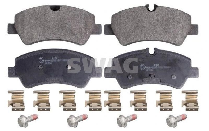 Image of Brake pad set SWAG 50 91 6963