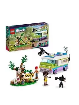 image of Lego Friends Newsroom Van Animal Rescue Set 41749