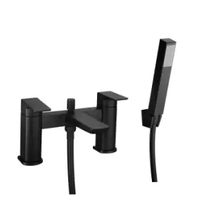 Image of Black Bath Shower Mixer Tap - Zana