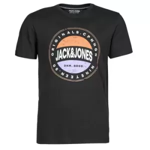 image of Jack Jones JORCHRISTENSEN mens T shirt in Black - Sizes S,M,XS