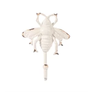 image of Mini Antique White Bee Hook