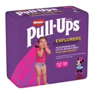 Image of Huggies Pull Ups Explorers Girls 1.5-3 Years