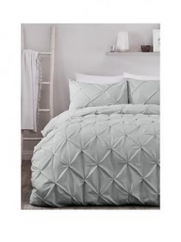 image of Serene Lara Duvet Cover Set - Silver