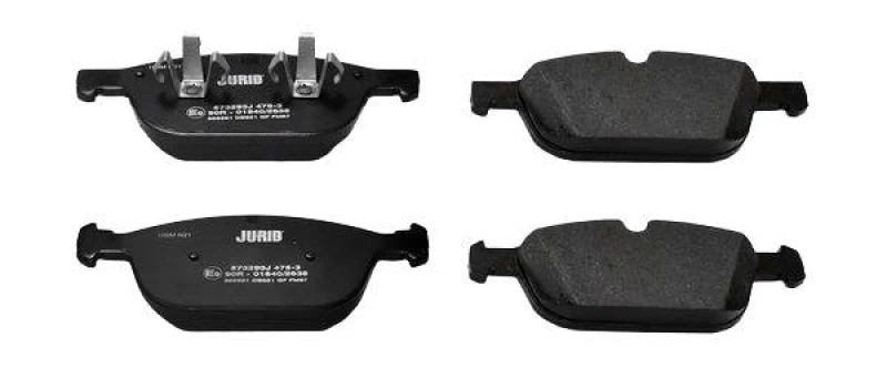 Image of JURID 573293J Brake pad set not prepared for wear warning indicator, without accessories, with piston clip Brake Pad Set,disc brake (402)