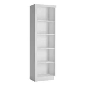 Lyon Bookcase (rh) In White And High Gloss