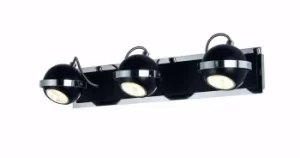 image of Marc Adjustable Spotlight Bar Black, 3x GU10