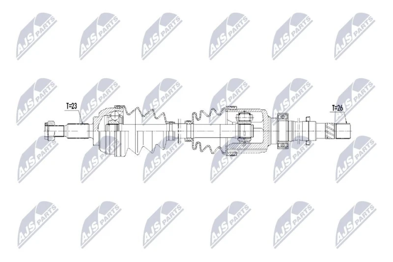 Image of NTY Drive shaft NTY NPW-RE-254