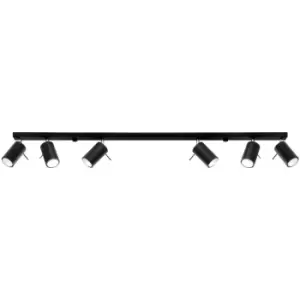 Image of Sollux Plafond Ring 6L Black