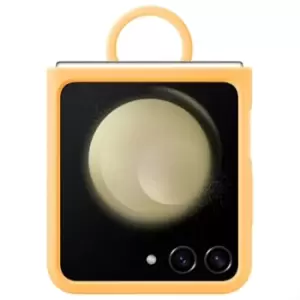 image of Samsung Galaxy Z Flip5 Silicone Cover with Ring EF-PF731TOEGWW - Apricot