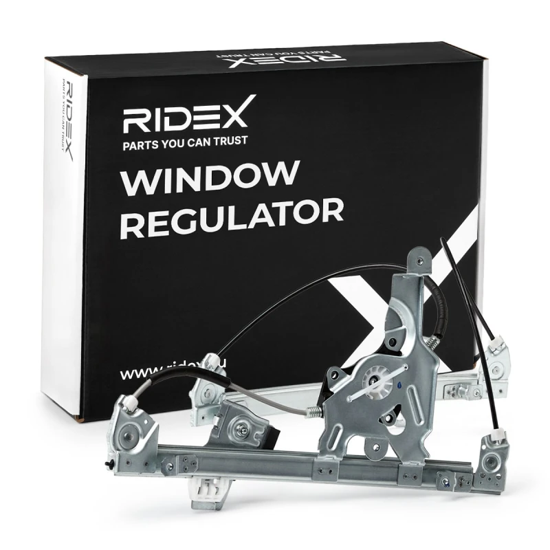 Image of RIDEX 1561W0027 Window regulator Left, Operating Mode: Electric, without electric motor Window Winder (1561)