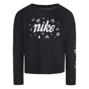 Image of Nike Icon Clash Long Sleeve T Shirt Junior Girls - Black