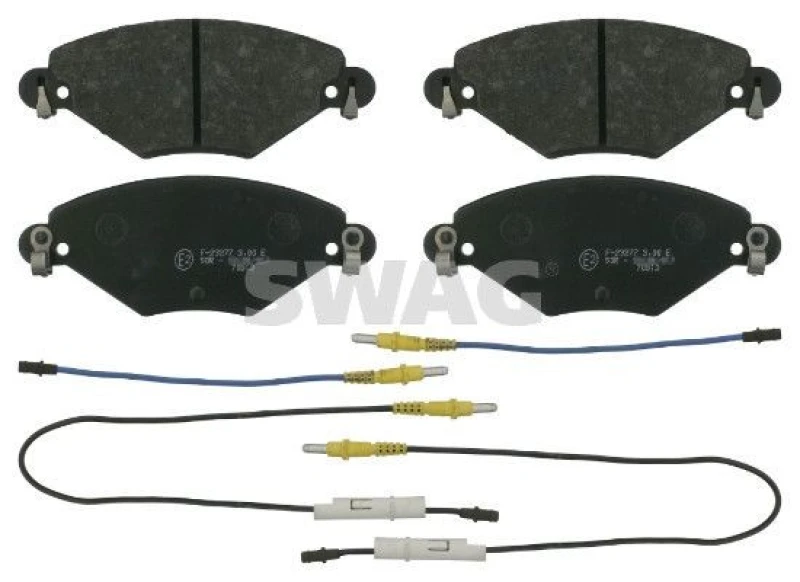 Image of Brake pad set SWAG 64 91 6417