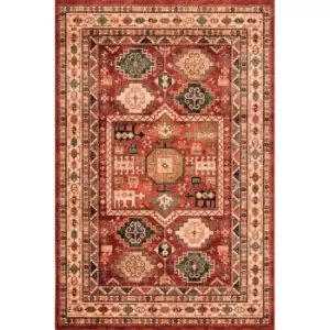 image of Mastercraft Kashqai 4306/300 Rug - 240x340cm, Wool - Red