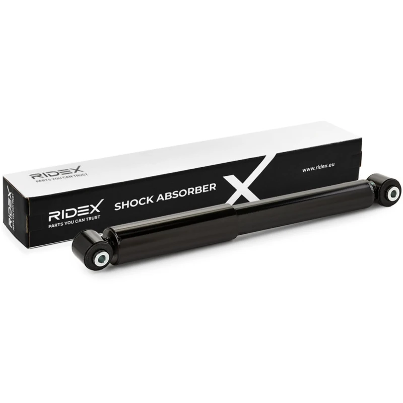 Image of RIDEX 854S0255 Shock absorber Rear Axle, Gas Pressure, Twin-Tube, Telescopic Shock Absorber, Bottom eye Shock Absorber (854)