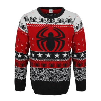 image of Marvel Spider-man - Spider Logo Unisex Christmas Jumper Medium