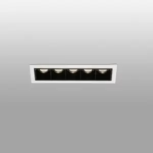 Image of Recessed spot Troop white 5 bulbs 4,4cm