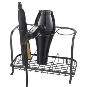 Image of Ricomex Freestanding Hair Dryer & Straighteners Holder Storage Stand Cable Tidy - Graphite