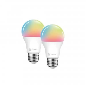Image of EZVIZ LB1 Smart LED Multicolour E27 Light Bulb (Twin Pack 2 Pack) - Colour