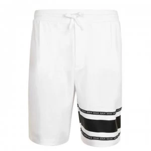 image of Hugo Boss Tape Logo Swim Shorts White Size L Men