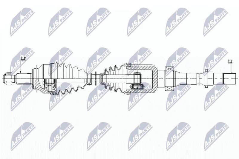 Image of NTY Drive shaft NTY NPW-MZ-058