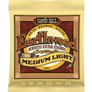 image of Ernie Ball Steel string (acoustic guitar) EB2003 Medium Light 012-054