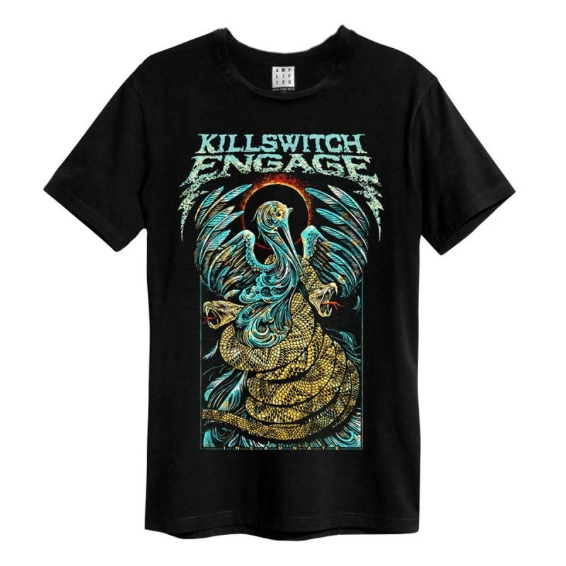 Image of Amplified Amplified Men Crane Killswitch Engage T-Shirt in Black Size: X-Small Black XS Male 5063852070169