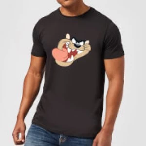 Image of Looney Tunes Tasmanian Devil Face Mens T-Shirt - Black - M