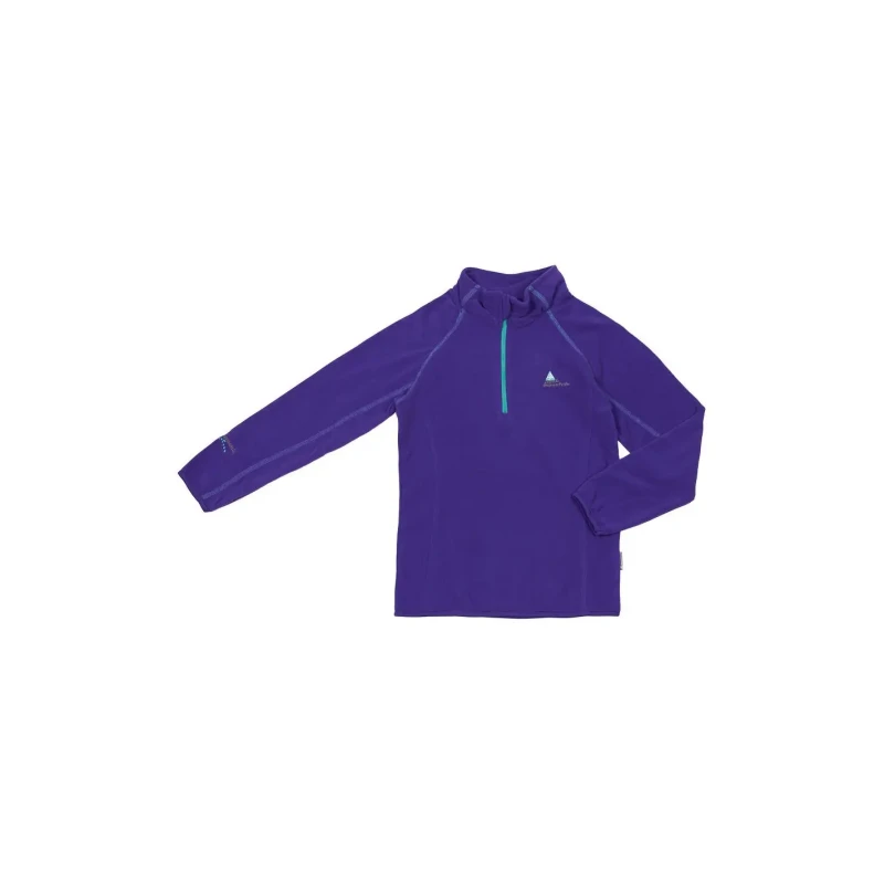 Image of Peak Mountain Micro fleece half zip sweatshirt for girls Peak Mountain Fafine Rose Female 8 ans FAFINE/AF/1-FUSHIA
