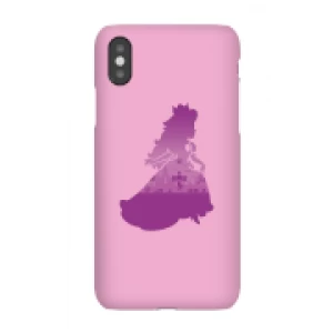 image of Nintendo Super Mario Peach Silhouette Phone Case - iPhone X - Snap Case - Gloss