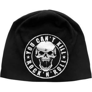 Image of Generic - You Can't Kill Rock N' Roll Unisex Beanie Hat - Black