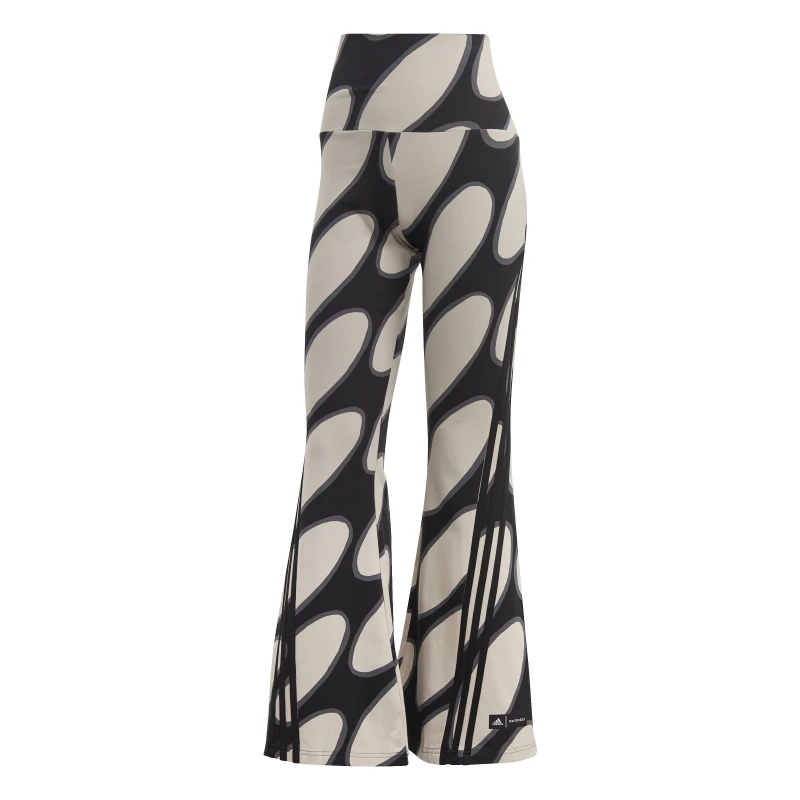 Image of adidas x Marimekko Future Icons Flared Leggings Womens - Brown Brown 2XS