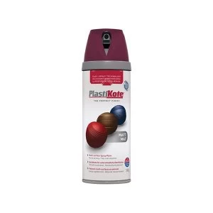 Image of PlastiKote Twist & Spray Matt Pure Brilliant White 400ml