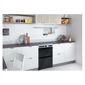 Image of Indesit ID67V9HCX Double Oven Electric Cooker
