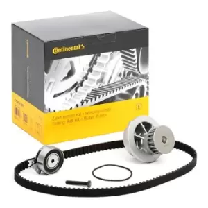 Image of CONTITECH Water Pump + Timing Belt Kit OPEL,DAEWOO,VAUXHALL CT874WP2