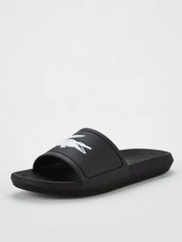 Image of Lacoste Croco Sliders - Black
