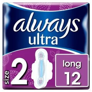 image of Always Ultra Long Plus Wings Sanitary Pads 12pck