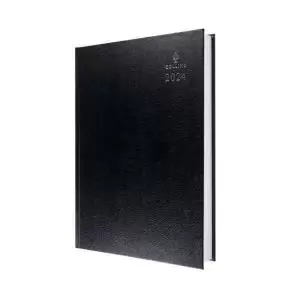 Image of Collins A4 Desk Diary 2 Pages Per Day Black 2024 47 CD4724