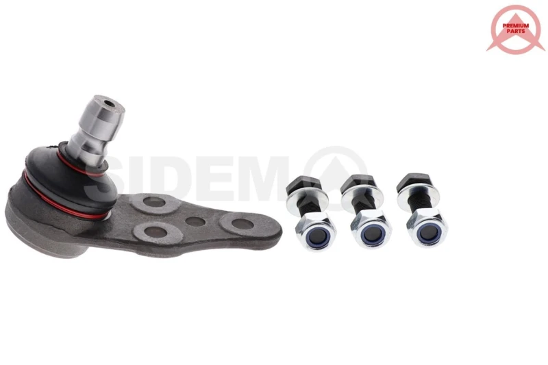 Image of SIDEM 89087 Ball joint Front Axle, with fastening material Support-/Steering Link (2462)