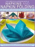 Image of complete illustrated book of napkins and napkin folding how to create simpl