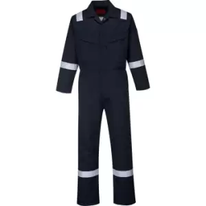 Image of Portwest AF50 Araflame Platinum Coverall Navy Blue 36" 31"