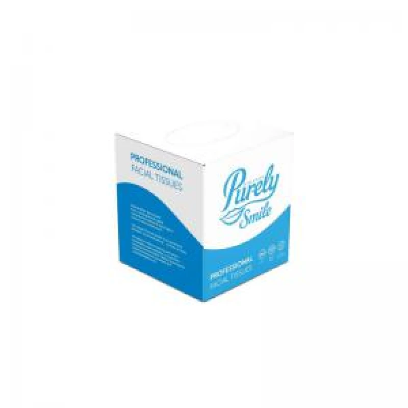 Image of Purely Smile Facial Tissues Cube 2 Ply White (Pack 24) PS1402