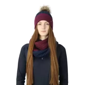 image of Hy Womens/Ladies Synergy Luxury Snood (One Size) (Navy/Fig)