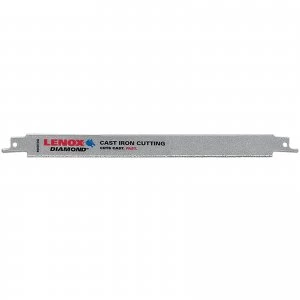 Image of Lenox Double Tang Diamond Cast Iron Cutting Reciprocating Saw Blades 225mm Pack of 1