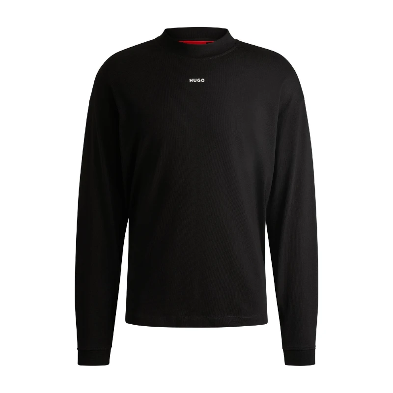 Image of Hugo Mens Daposo Short Sleeve Polo Shirt Black male L