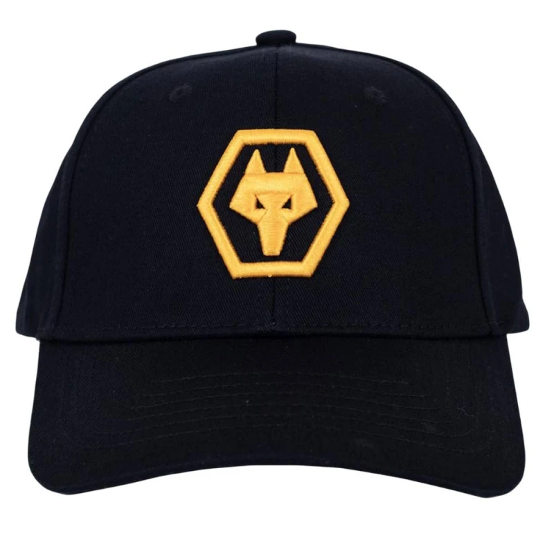 Image of Wolverhampton Wanderers FC Mens Baseball Cap in Black Male One Size