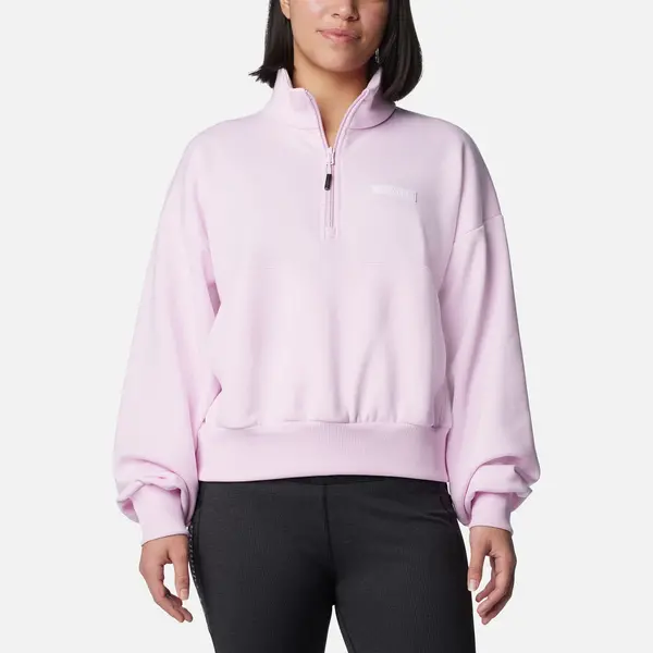 image of Columbia Marble Canyon French Terry Stretch-Jersey Quarter-Zip Sweatshirt - XS