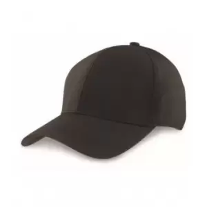 Image of Result Headwear Unisex Tech Performance Softshell Cap (One size) (Black)